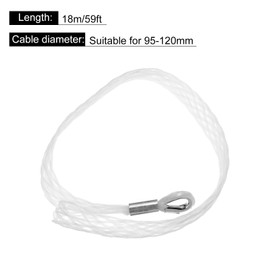 MECCANIXITY Cable Pulling Grip for 95-120MM/3.74''-4.72'' Cables, Nylon Anti-wear Wire Pulling Grip Sock Kit 1.8 M/5.9Ft Flexible Eye Mesh Rope