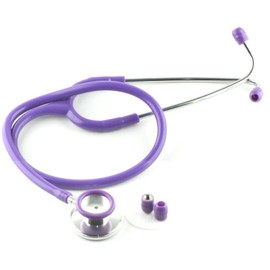 Dual Head Stethoscope for Medical EMT Students Nurse Doctor Vet Light Weight Optimum Stethoscope (Purple)