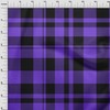 oneOone Rayon Medium Purple Fabric Tartan Sewing Craft Projects Fabric