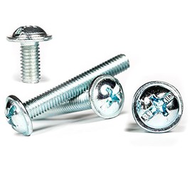 M3 (3mm x 10mm) Flanged Zinc Machine Button Head Screws Phillips Combi Pan Head Screws with Collar (Pack of 20) C06BC