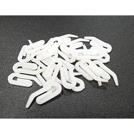 FAPBADRI Hook for Curtain Channel / Track System - Plastic - 100 Pieces