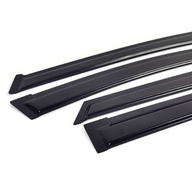 HHENGYISOUL For Toyota Prius 2004-2009 Glossy Black Wind Deflectors Window Visors Rain Guard