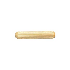 7/16" x 2" Wooden Dowel Pins - Fluted Wood Dowel Pins - Fluted Wooden Dowel Pins Fluted Dowel Pins - Wood Dowel Pins for Furniture - Straight Fluted Wooden Dowel Pins