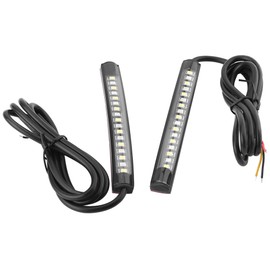 1 Pair Motorcycle Car Flexible 17 SMD LED Tail Light Strip Brake Stop Turn Signal Indicator