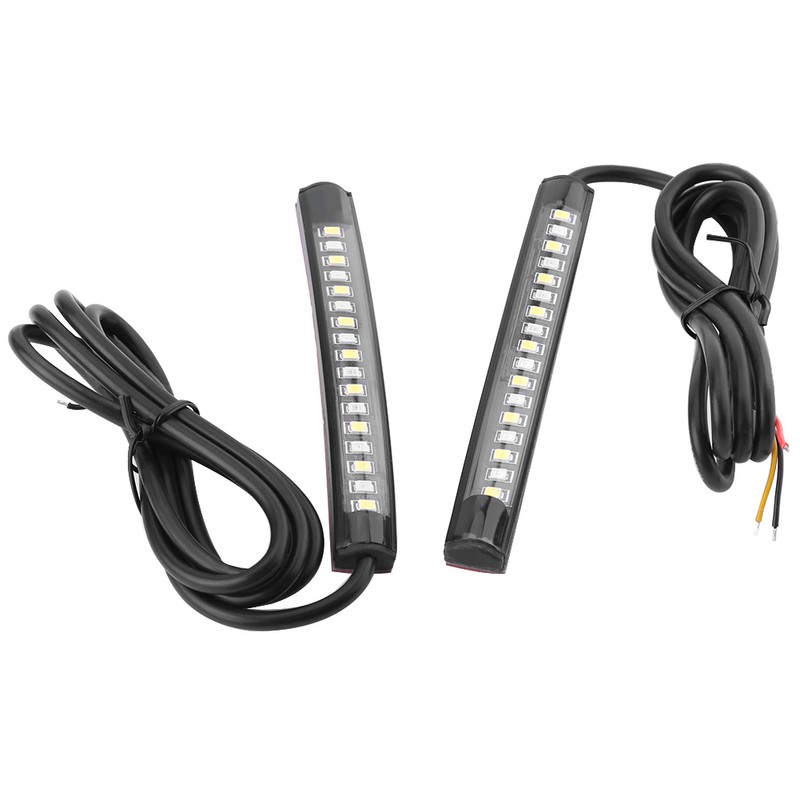 1 Pair Motorcycle Car Flexible 17 SMD LED Tail Light