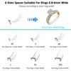Lollanda 20Pcs Ring Size Adjuster for Loose Rings, Invisible Ring