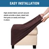 DKSLIPGO Velvet Square Ottoman Covers Slipcover Square Footstool Protector Covers