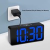 DreamSky Small Digital Alarm Clock for Bedroom, Large Big Numbers