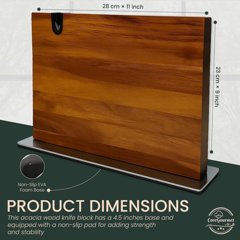 magnetic knife holder with knife sharpener