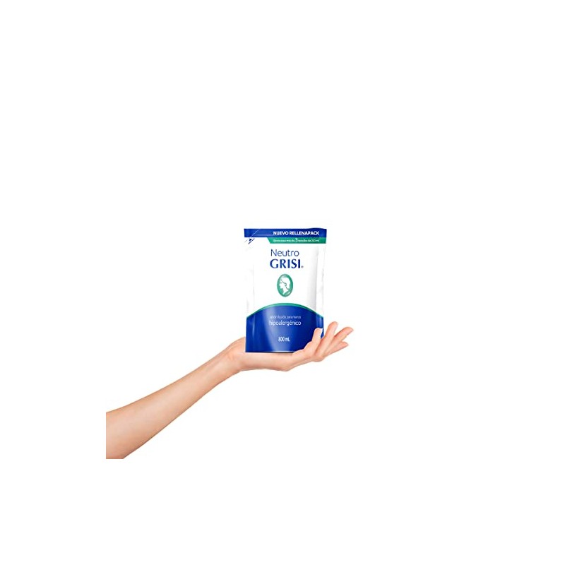 GRISI | Jabón Líquido para Manos Neutro Rellenapack, 800 ml