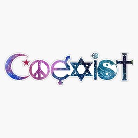 Coexist Space Sticker Bumper Sticker Vinyl Decal 5"