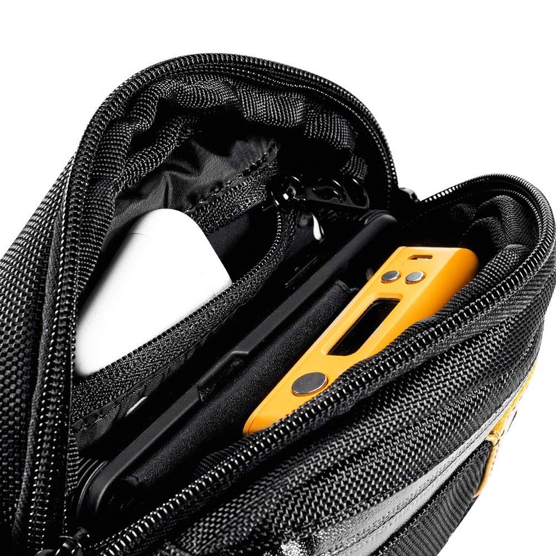 Hipster Smell Proof Bag - Fanny Pack (Burgundy/Black Canvas)