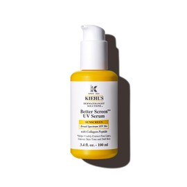 Kiehl's Better Screen UV Serum SPF 50+, Invisible Facial Sunscreen with Collagen Peptide, UV Filters to Shield UVA & UVB, Helps Correct Visible Signs of Aging, Boosts Skin Radiance - 3.4 fl oz