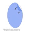 Clear Oval Shaped Acrylic PLEXIGLASS 1/8" X 11" X 22"