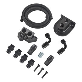 WULAZMU Oil Filter Relocation Kit for 2011-2023 Ford Mustang GT F150 5.0/5.2 Coyote