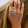Sttiafay Snake Hand Bracelet Silver Serpent Palm Cuff Bangle Vintage