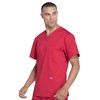 Cherokee Scrubs for Men Workwear Professionals V-Neck Four-Pocket Scrub Top