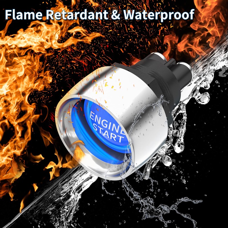 RVBOATPAT Push Button Starter Switch 12V 50A Momentary Engine Start