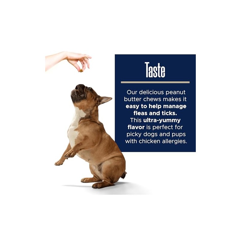 Healthy Pup- Prevencin de pulgas y garrapatas para Perros, masticable