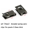 Mad Hornets 10x Small M5 5mm Motorcycle Fairing Spring Clips