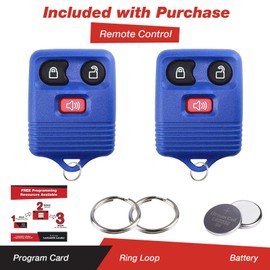 2 keylessoption Repuestos 3 Button Keyless Entry Remote Control Key Fob