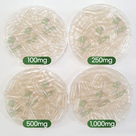 Cointech Vegetable Ball Capsules 100 pcs Transparent Capacity 100mg~500mg, 100 tablets, 1 pc. / 코인텍 식물성공캡슐 100개 투명 용량다양 100mg~500mg, 100정, 1개