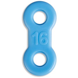 10 Pack: Replacement Straps for Anti-Snoring Appliance, 100% Latex Free Straps, EMA Compatible Straps, 13mm to 21mm (Blue (Firm), 16mm)