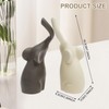 2 Pcs Loving Elephant Statue, 7inch Elephant Couple Figurine Modern