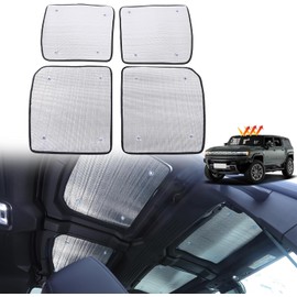 Sunroof Shade for 2022-2024 2025 2026 Hummer EV Accessories SUV/Pickup Truck Front/Rear Hardtop Windshield Glass Visor Sun Blocking Foldable Ice Crystal Heat Insulation Blocking Privacy Protection