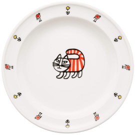 Yamakasyoten LL50-342 Lisa Larson Universal Plate, 5.5 inches (14 cm), Platter, Baby Mikey Pattern (Comes in Gift Box), Children's Dishes, Tableware