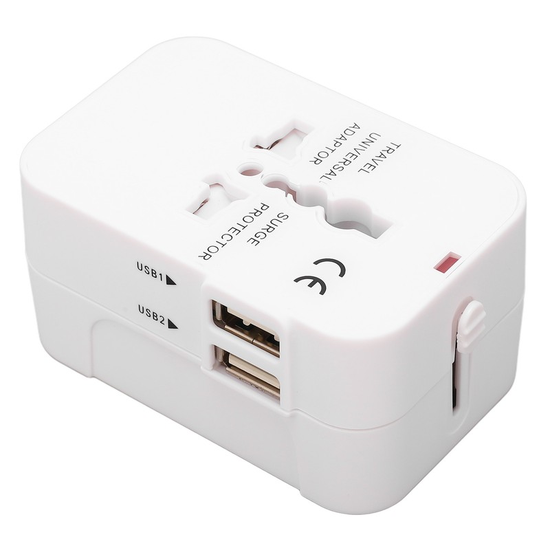 Multifunctional Power Converter with USB Ports Universal Adapter Socket 100‑240VAC