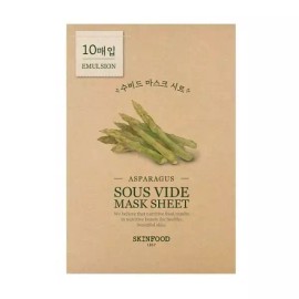 Skin Food 스킨푸드 영양보습 수비드 마스크 아스파라거스 Skinfood Nutrient Moisture Sous Vide Mask Asparagus [Sous vide mask (asparagus) 20 sheets]