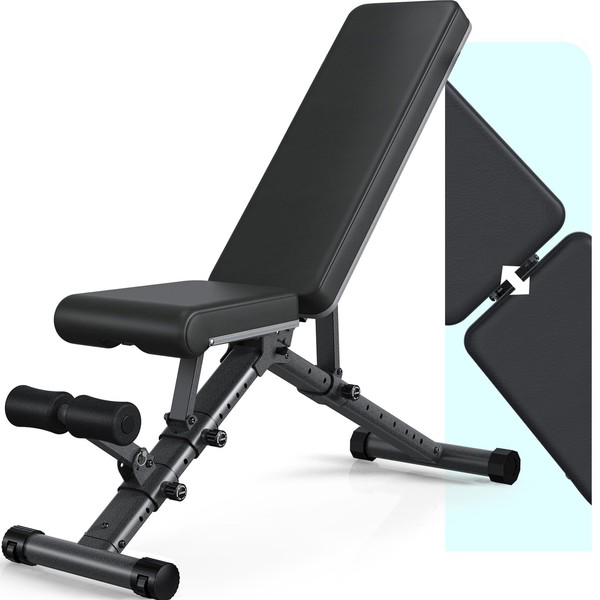 LINBOLUSA Powerhouse Workout Bench - 800lbs Capacity Full Body Trainer,