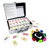 Mexican Train Dominoes with Numbers, Color Double 12 Numerical Domine