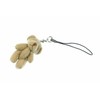Brown Teddy Bear Plush Teddy Bear Phone Charm Mini Bling