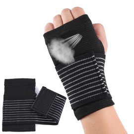 WeddHuis 2 Stück Handgelenkbandage,Handgelenkstütze Handbandage mit Klettverschluss für Sport und Alltag, Atmungsaktiv Wrist Wrap Bandage Handgelenk für Damen und Herren