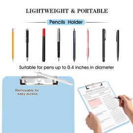 TFDLCG zm Plastic Clipboard with Pen Holder,Standard Letter Size A4,Thickened Clip Boards 8.5x11,Cute Clipboards for Women Kids Students,Nurses, School Office Home Supplies,Light Blue