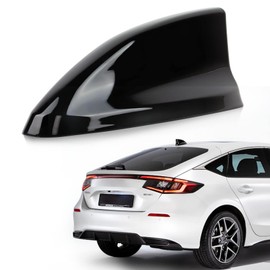 psler Car Auto Shark Fin Antenna Cover Roof Aerial Cover Trim Exterior Decoration for 2022 11th Generation Honda Civic Sedan, Si Sedan, Hatchback and Type R Glossy Black