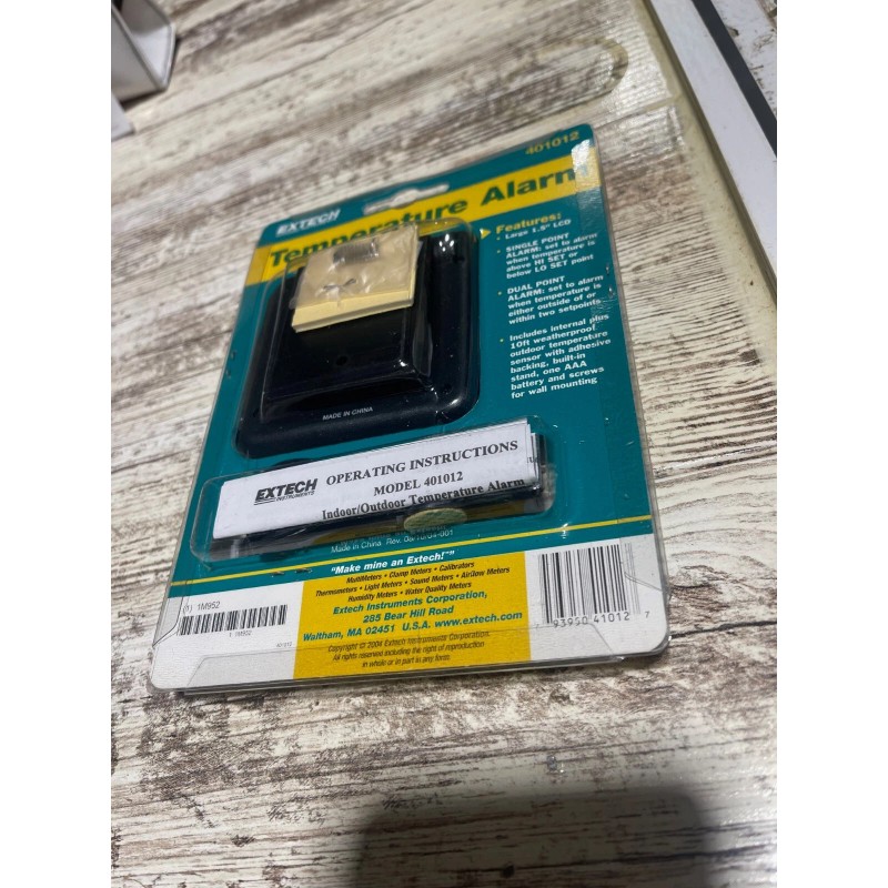 Extech - Temperature Alarm 401012 - Indoor /Outdoor Thermometer -