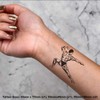 4 x 'Body Builder ' Temporary Tattoos - Water Resistant,