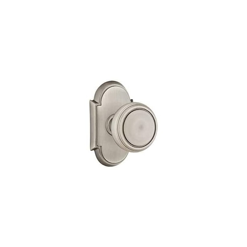 Emtek Passage Set, Style 8 Rosette, Norwich Knob, Oil Rubbed