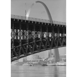 St. Louis Eads Bridge Arch PHOTO Riverfront Gateway Arch Missouri 1983