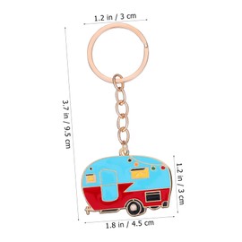 Beavorty 2 Pcs Cute Cartoon Rv Keychains Unique Handbag Pendant Charms Lightweight Hanging Pendants for Backpack Purse present for Rv Enthusiasts Travelers