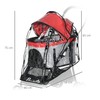 PawHut Dog Pram Rain Cover, Cover for Dog Stroller Buggy,