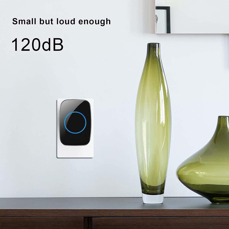 Wireless Doorbells for Home - Adjustable Volume with 60 Chimes,