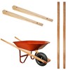 Wheelbarrow Handles Replacement Kit - Heavy Duty Pine Wood Wheelbarrow