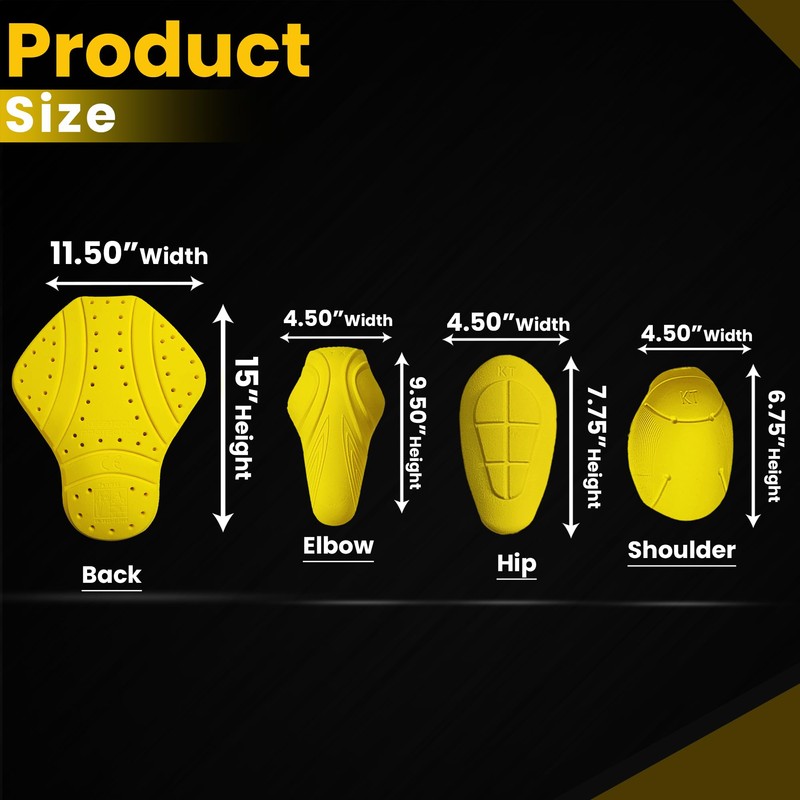 CE- Level 2 Certified Armor Pads Set l Level2 Approved