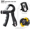 5-piece grip strength training set with counter, adjustable trainer, five-finger