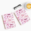 HZMLYDJ 2Pcs Spiral Notebook, Pink Bow College Ruled Spiral Notebook,