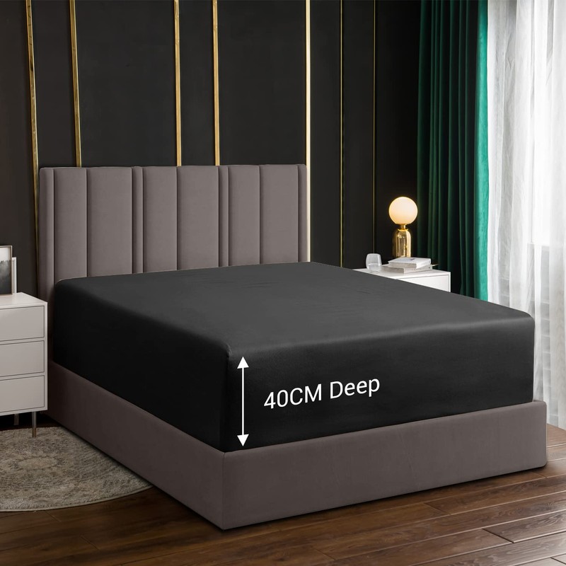 Lazzaro Home bed sheets Fitted sheet Extra Deep Pocket (40